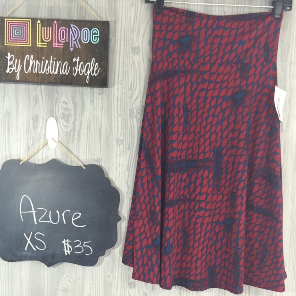 LuLaRoe XS Azure Skirt